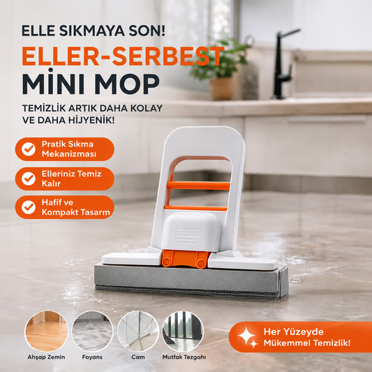 Nestora Pratik Cam & Tezgah Çekçeği Mini Mop